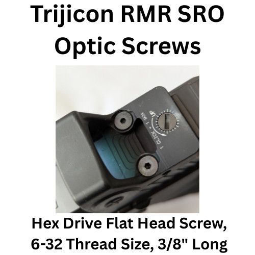 Red Dot Optics Screws - Trijicon RMR Slide cut