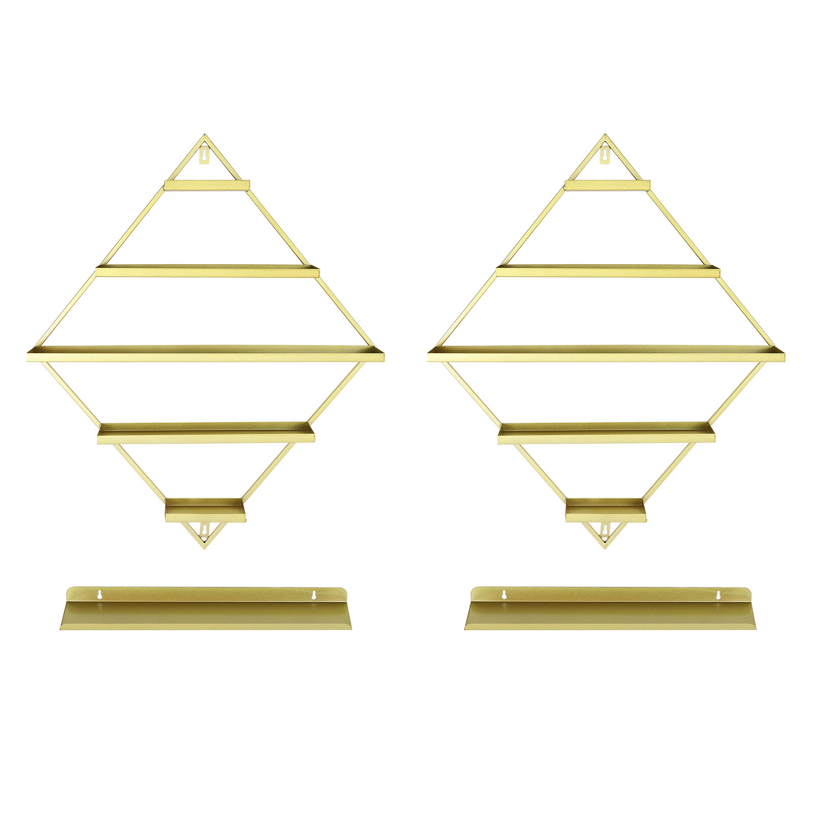 Rhombus?Nail?Polish?Racks, Wall-mounted Nail Polish Racks, 5-tier Display Racks