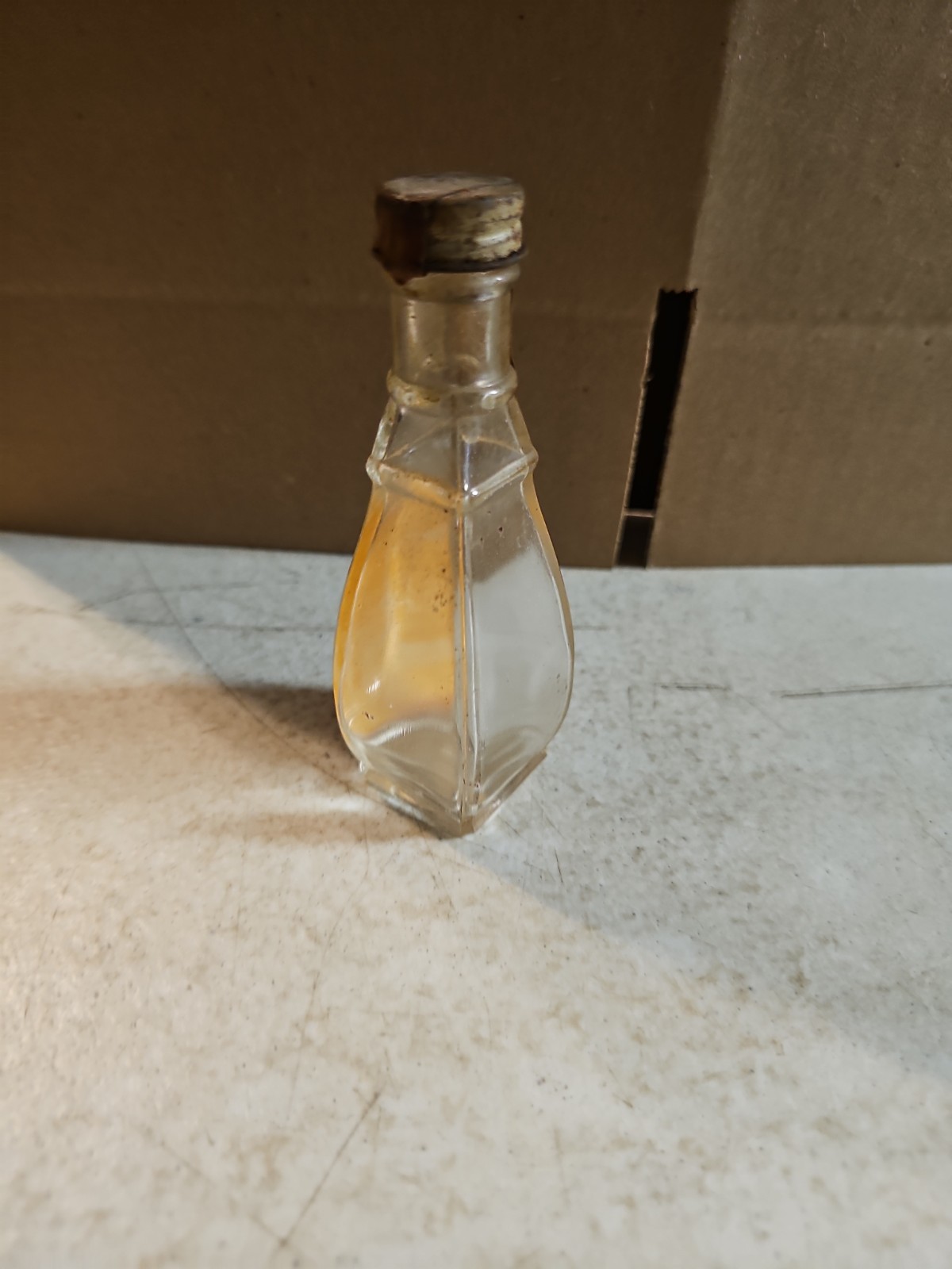 Vintage Fine St. Thomas Virgin Island Rum Empty Mini Bottle