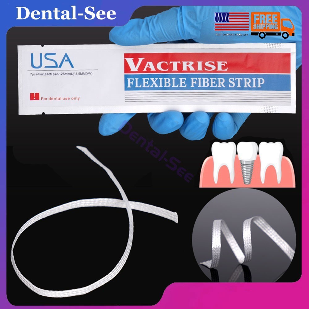 Dental Fiber Strip Composite Flexible Glass Splint Light Cure Bonding Ribbon USA