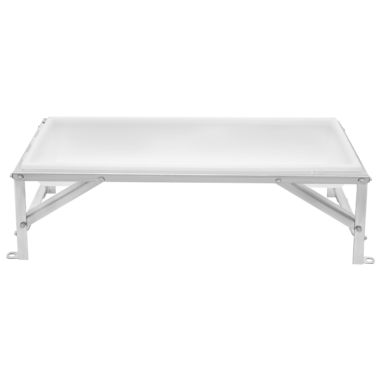 35L Livestock Rectangular Feed Trough Feed Trough Feeder w/Stand Floor Standing