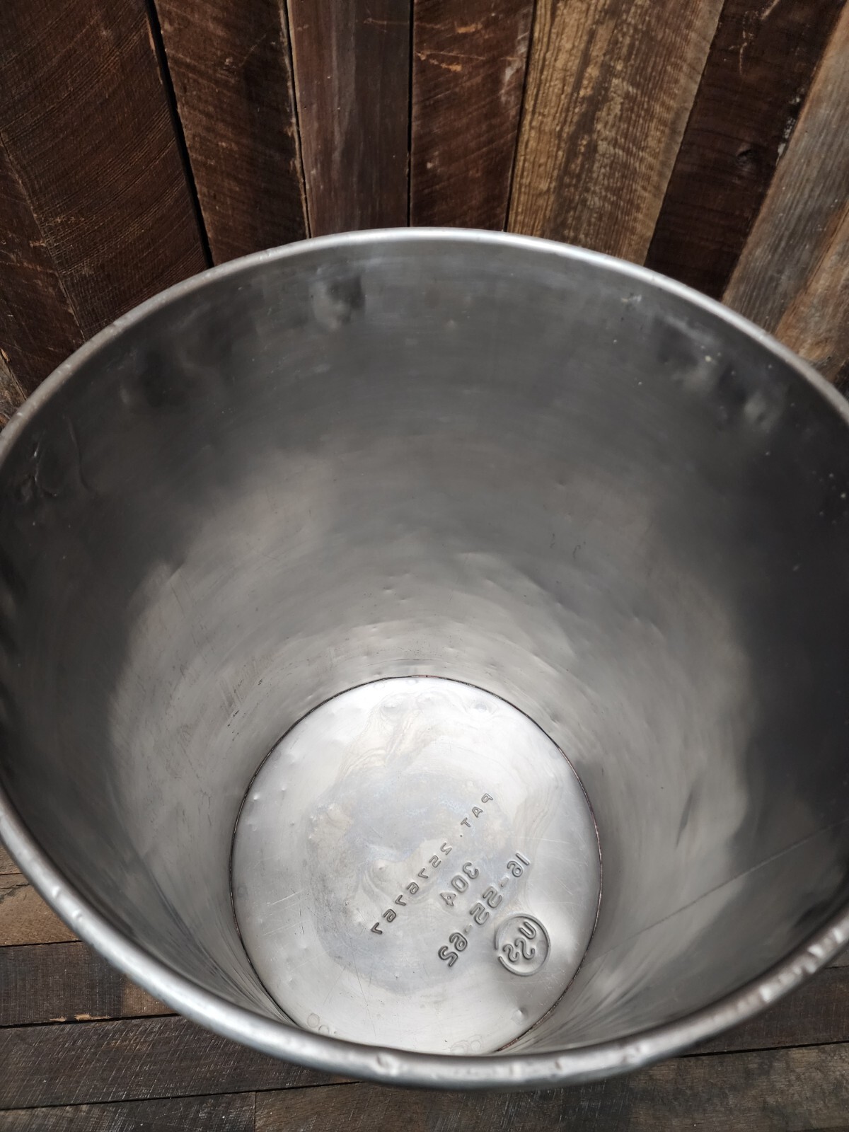 55 Gal Stainless Drum Barrel Open Head Top USED