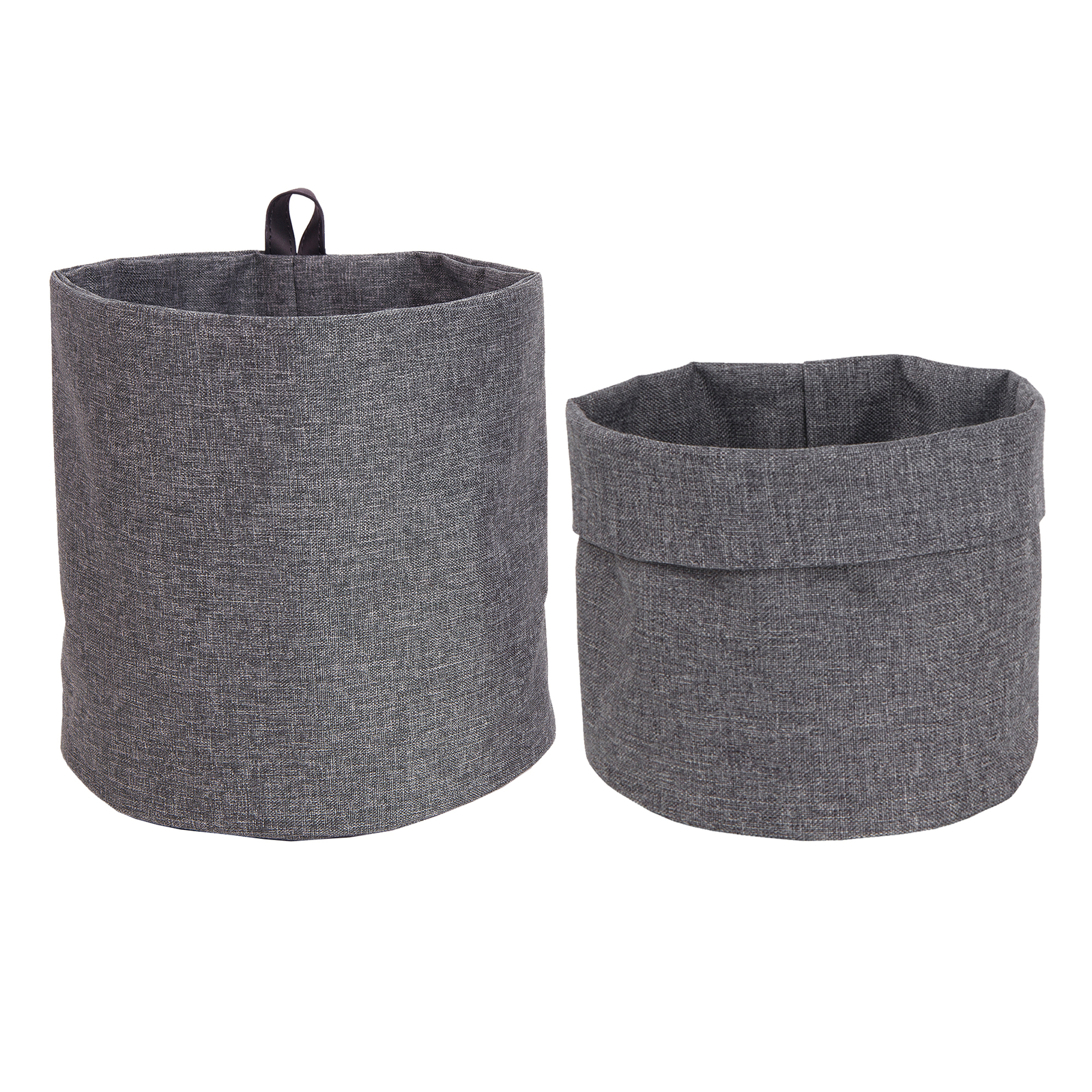 Bigso Soft Hang Around Hanging Storage Basket | Small | Grey