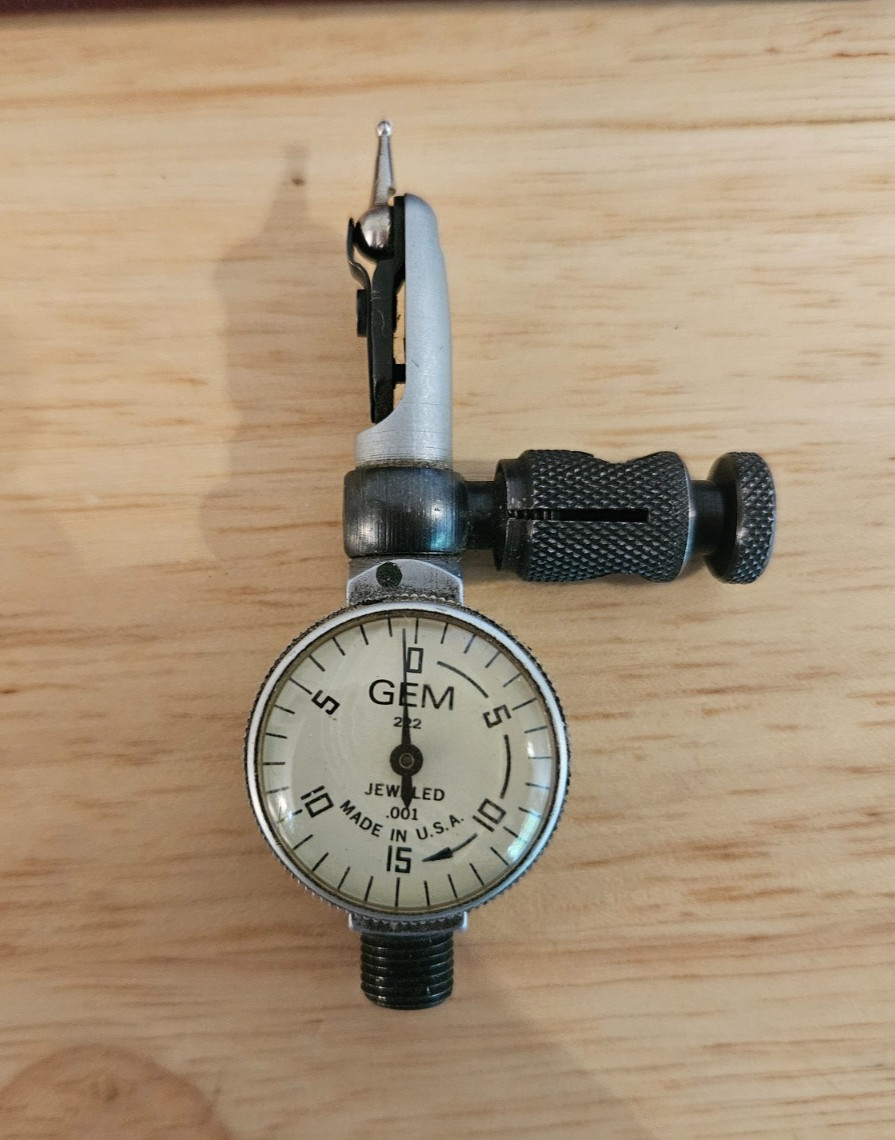 Vintage Gem .001 Dial Test Indicator Made in USA