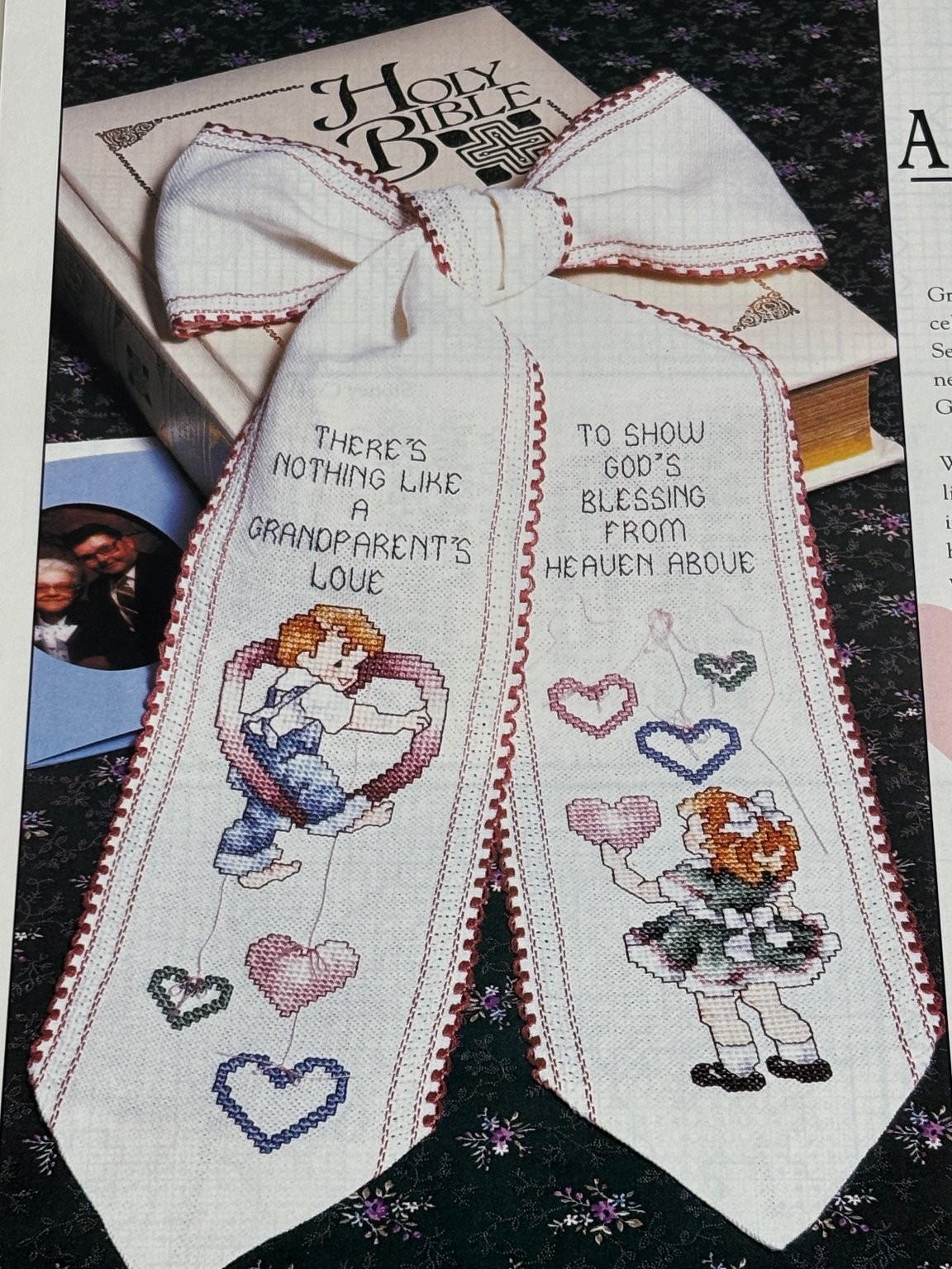 A Grandparent's Love Cross Stitch Pattern Magazine Pages