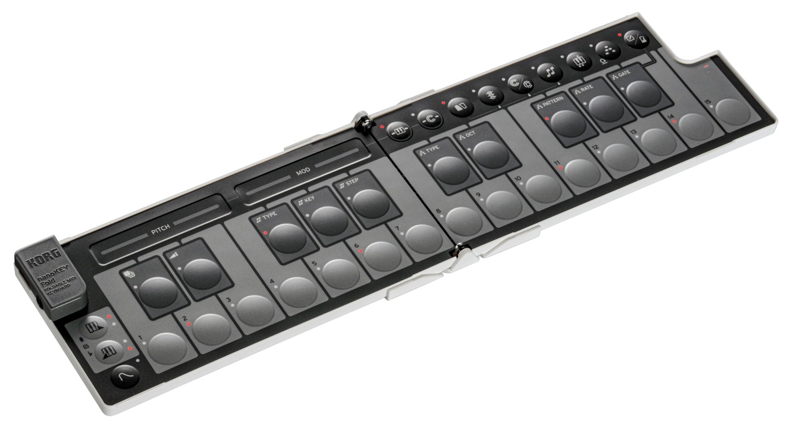 KORG NANOKEY-FD WH MIDI Keyboard Fold 25 Keys Compact Controller DTM USB Pass