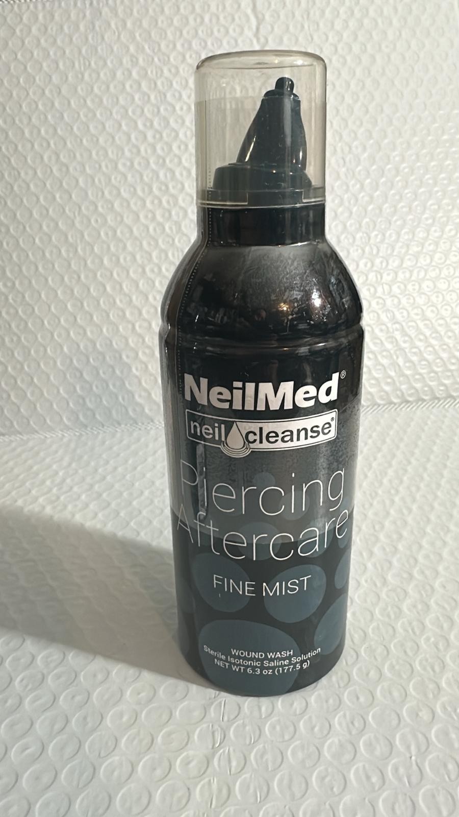 NeilMed NeilCleanse Piercing Aftercare, Fine Mist, 6.3 Fluid Ounce
