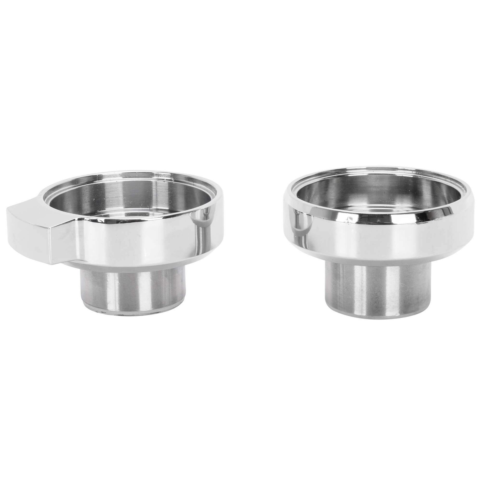 Cycle Standard Chrome Fork Neck Cup Kit with Fork Stops for 1949-1987 Harley-Dav