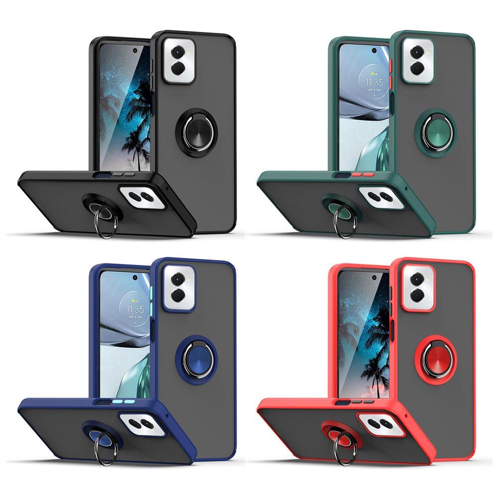 for Motorola Moto G 5G 2024 Kickstand Rotation Ring Case Magnetic Holder Cover
