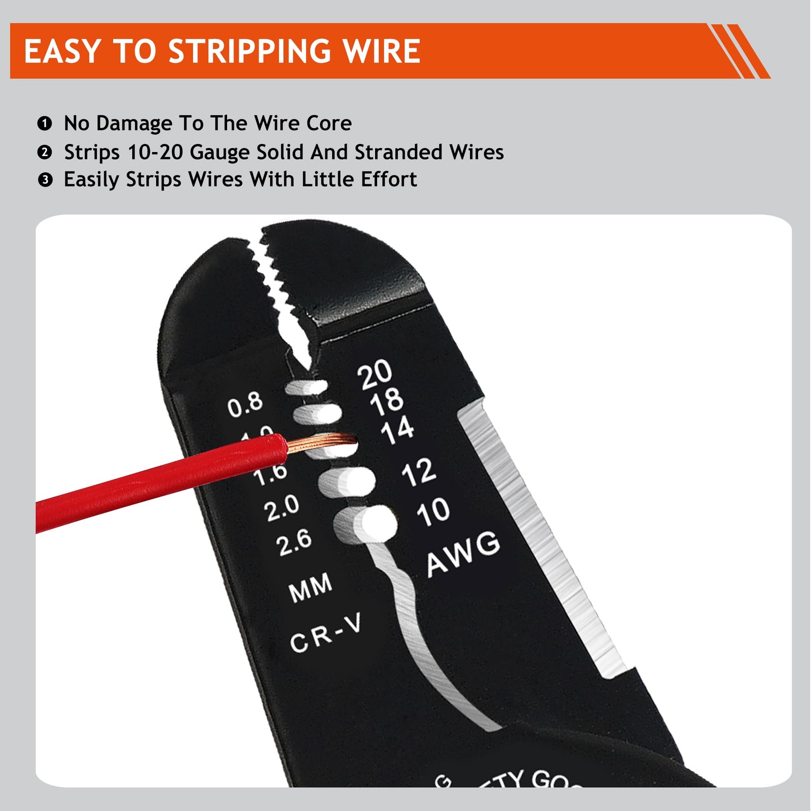 XUDYVCO 5-In-1 Wire Stripper Tool, 3rd Generation Wire Strippers for 10-20 AWG E