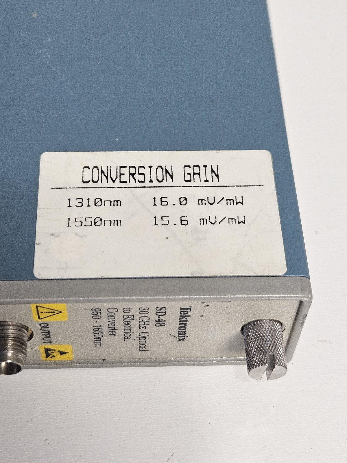 Tektronix SD-48 30 GHz Optical to Electrical Converter System Input Module