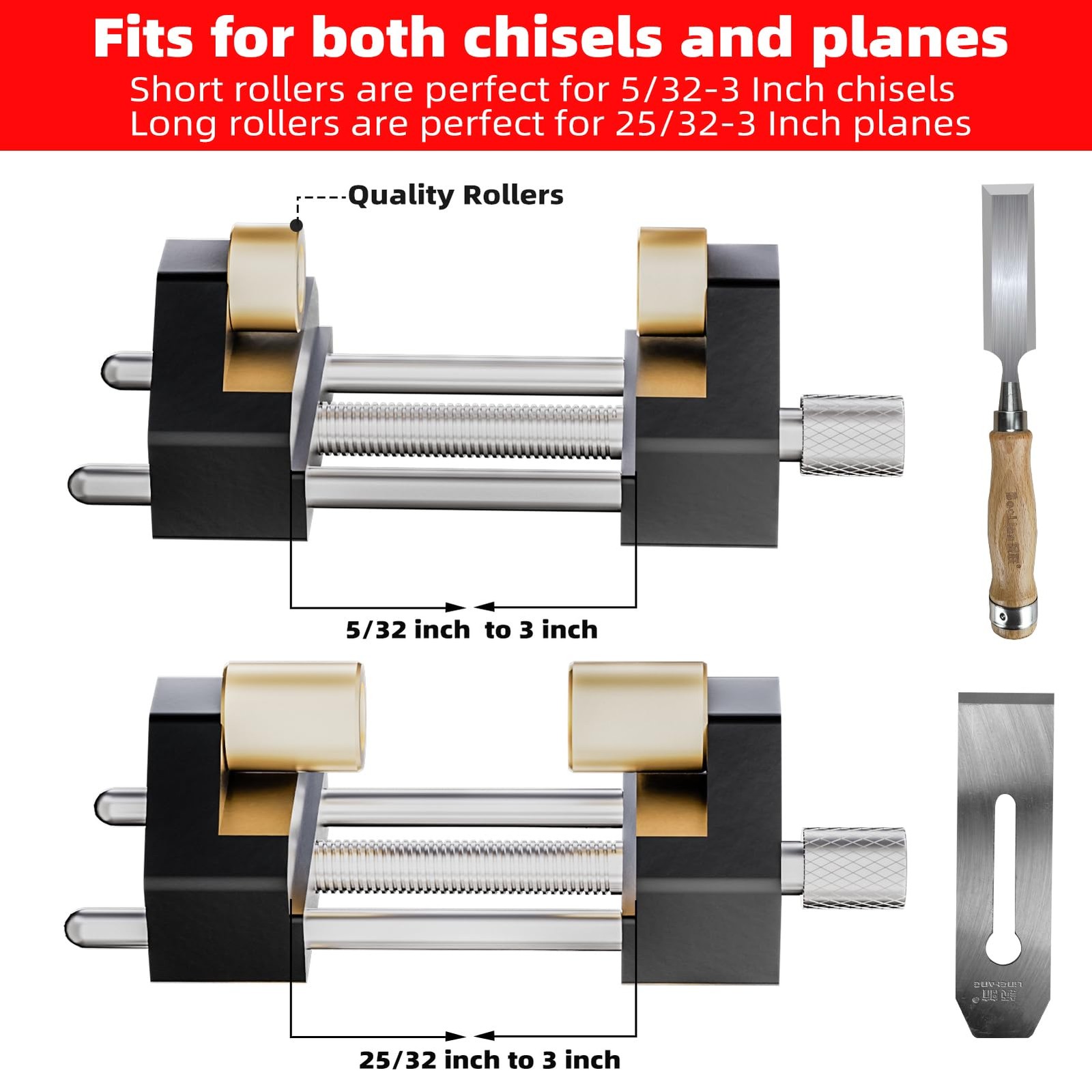 Honing Guide System Chisel Sharpening Kit for Woodworking Chisels and Planes 5/3