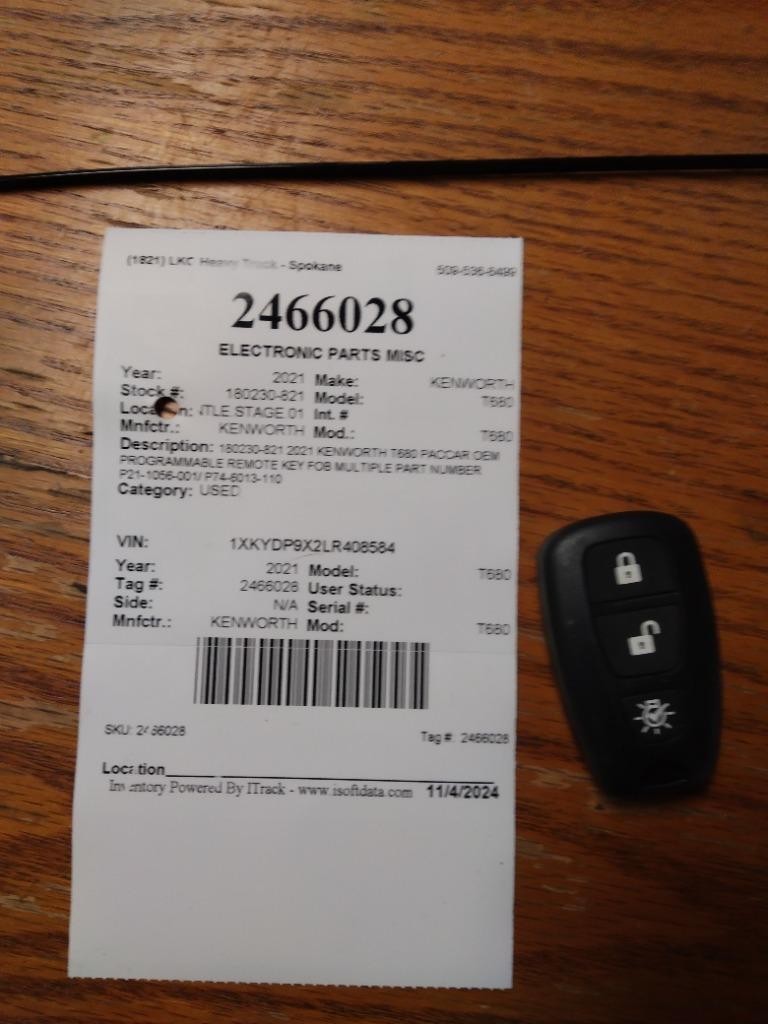 Replaces P21-1056-001/ P74-6013-110 2021 KENWORTH T680 ELECTRONIC PART ,  WA