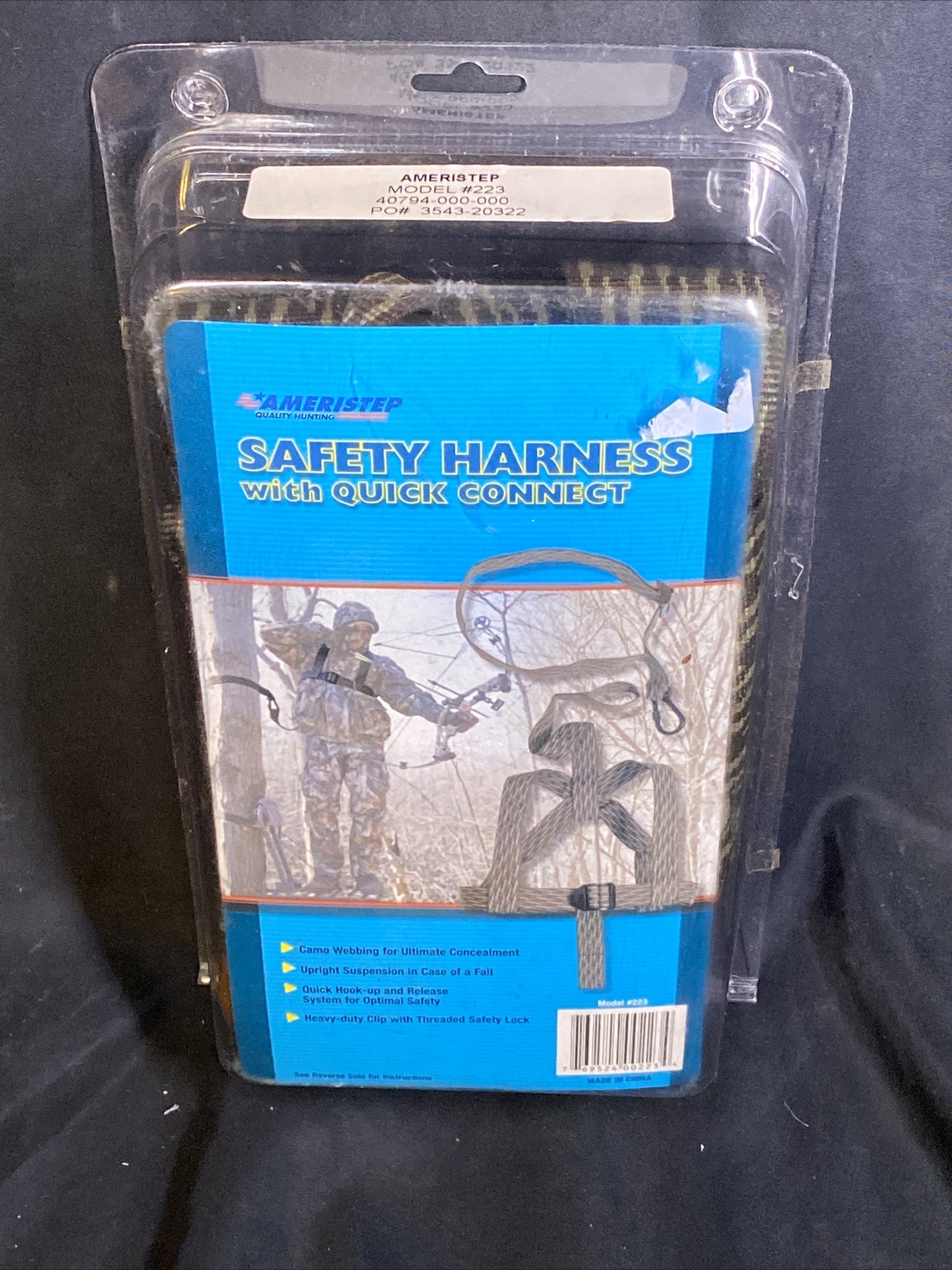 New AMERISTEP Hunter Safety Harness, Fully Adjustable, Quick Release #223