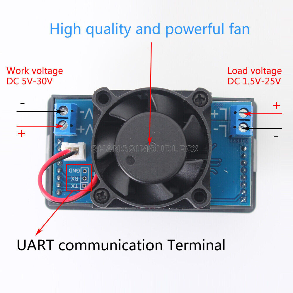 Electronic Load Constant Current Module Battery Discharge Capacity Tester NEW-