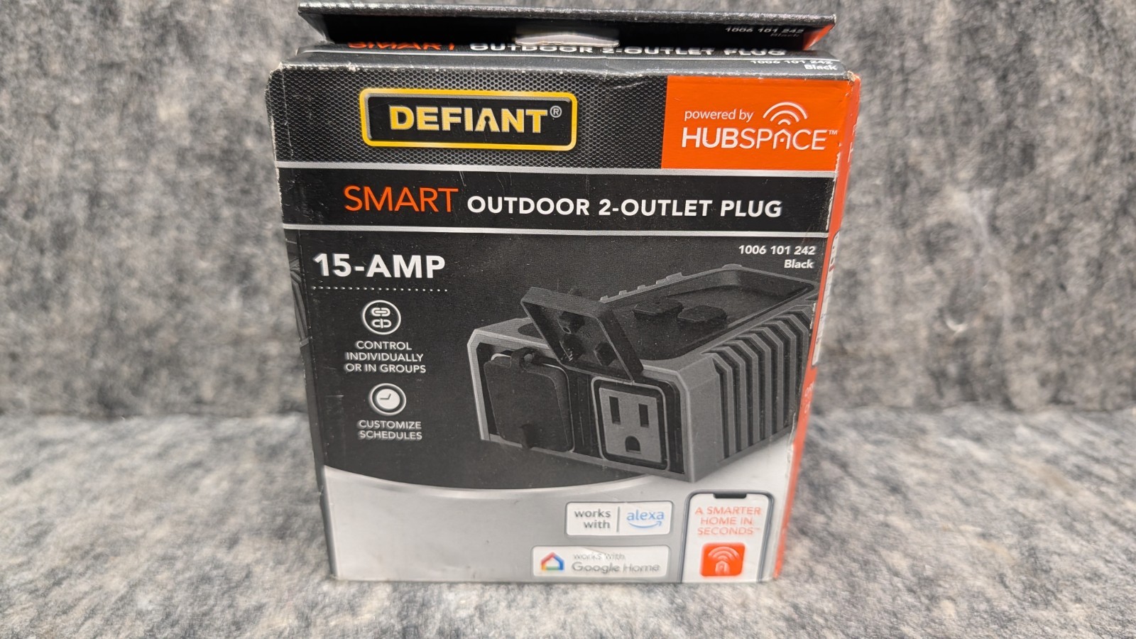 Defiant Smart Wi-Fi Bluetooth 2 Outlet Outdoor Plug w/ 15A 120V 🔥New/Sealed🔥