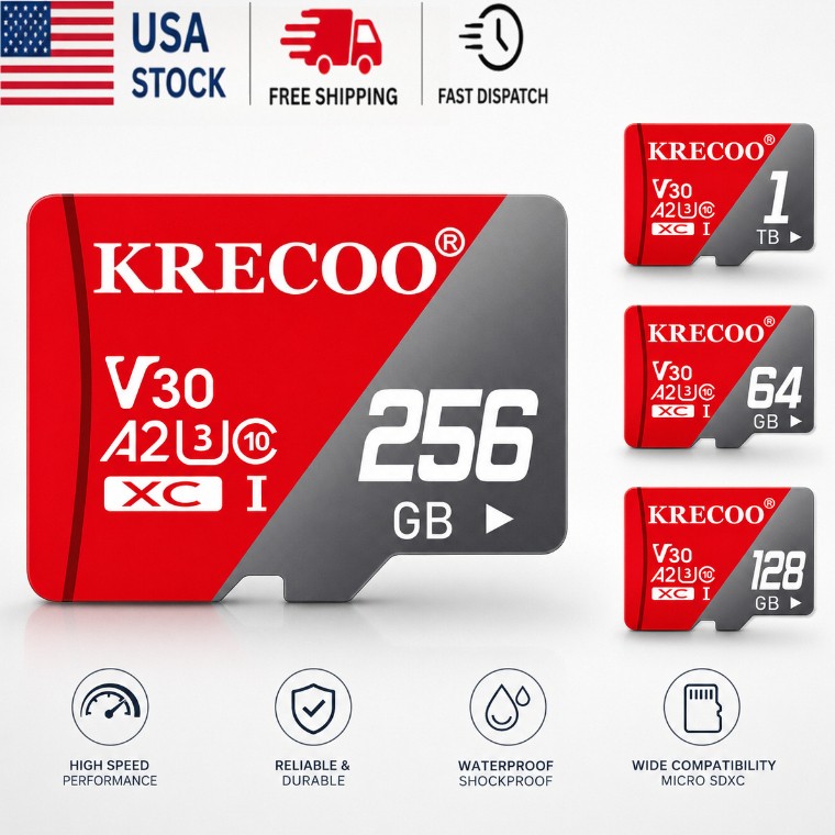 256GB 128GB 64GB Micro SD Card Class10 TF Memory Card High Speed 4K Lot Us Stock