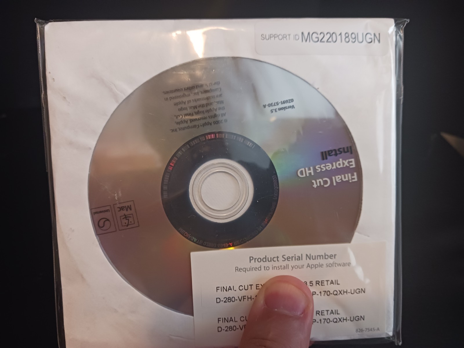 Apple Final Cut Express HD Version 3.5 Software Bundle Video Editing 2006 Sealed