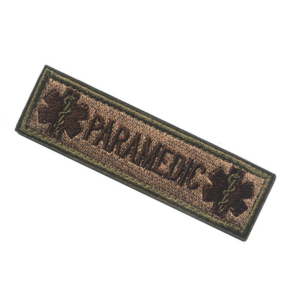 PARAMEDIC TACTICAL PATCHES USA ARMY BADGE EMBROIDERED HOOK LOOP PATCH *03