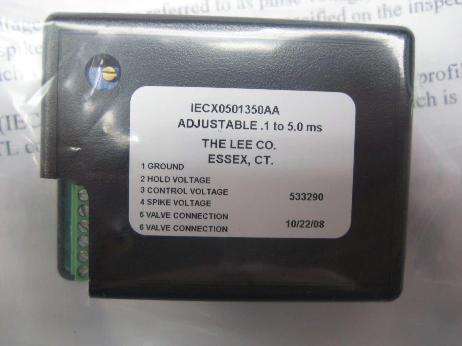 THE LEE CO IECX0501350AA CONTROL MODULE NSMP