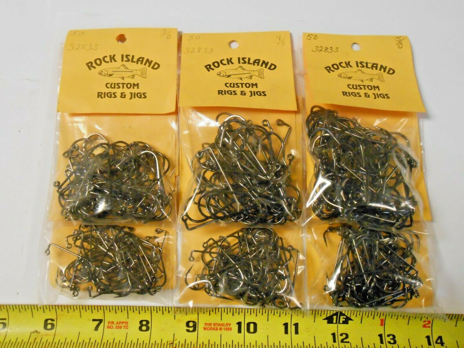 Rock Island Mustad Jig Hooks # 32833 50 ct