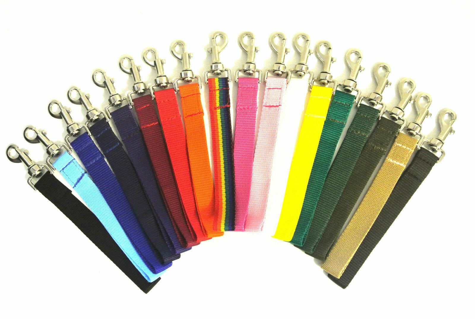 Short Dog Lead 10" Close Control Traffic Training Leash Grab Handle 25mm Webbing