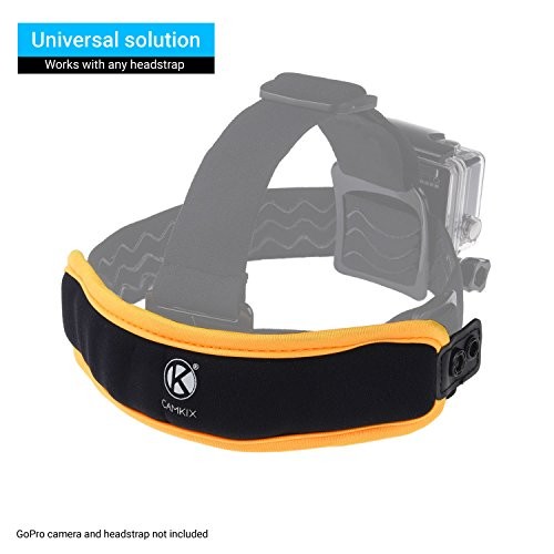 & Headstrap Floater compatible with GoPro Hero 7, 6, 2in1 Floating Wrist Strap