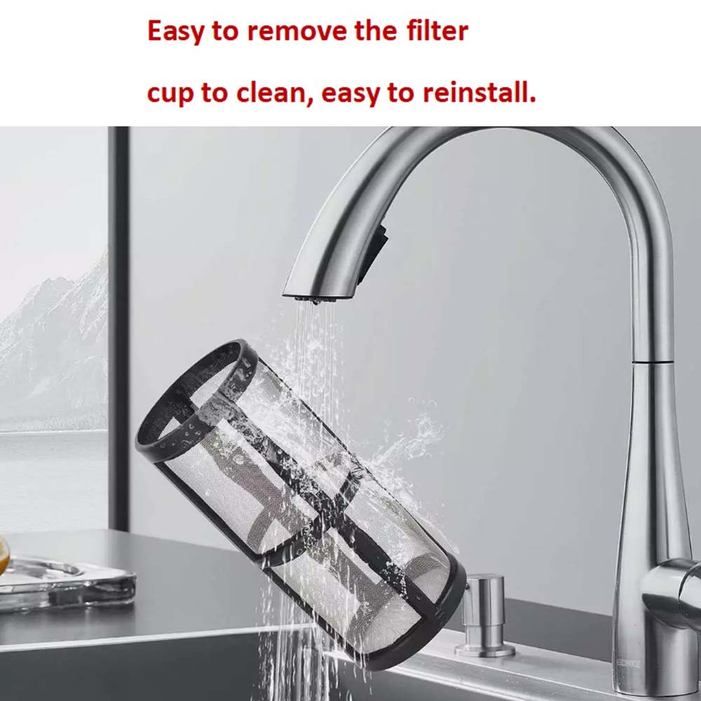 Inline Water Filter for Garden Hose with 40 Mesh and 100 Mesh Screen 2 ORings US