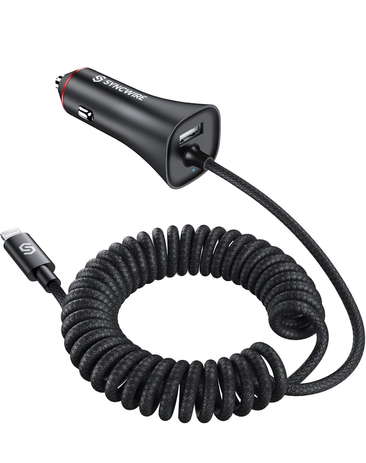 Syncwire iPhone Car Charger 32W Super Fast Car Cigarette Lighter USB Car Adapter