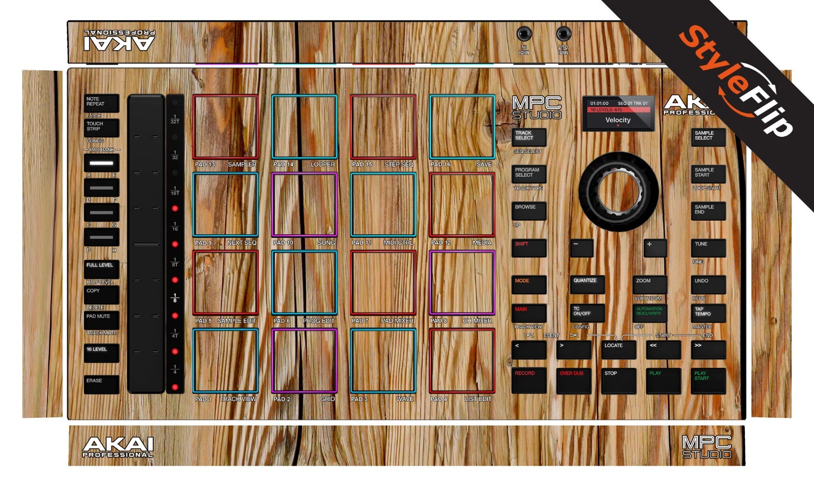 Akai MPC Studio 2 | Wood 4 | Protective Decal | StyleFlip Skins