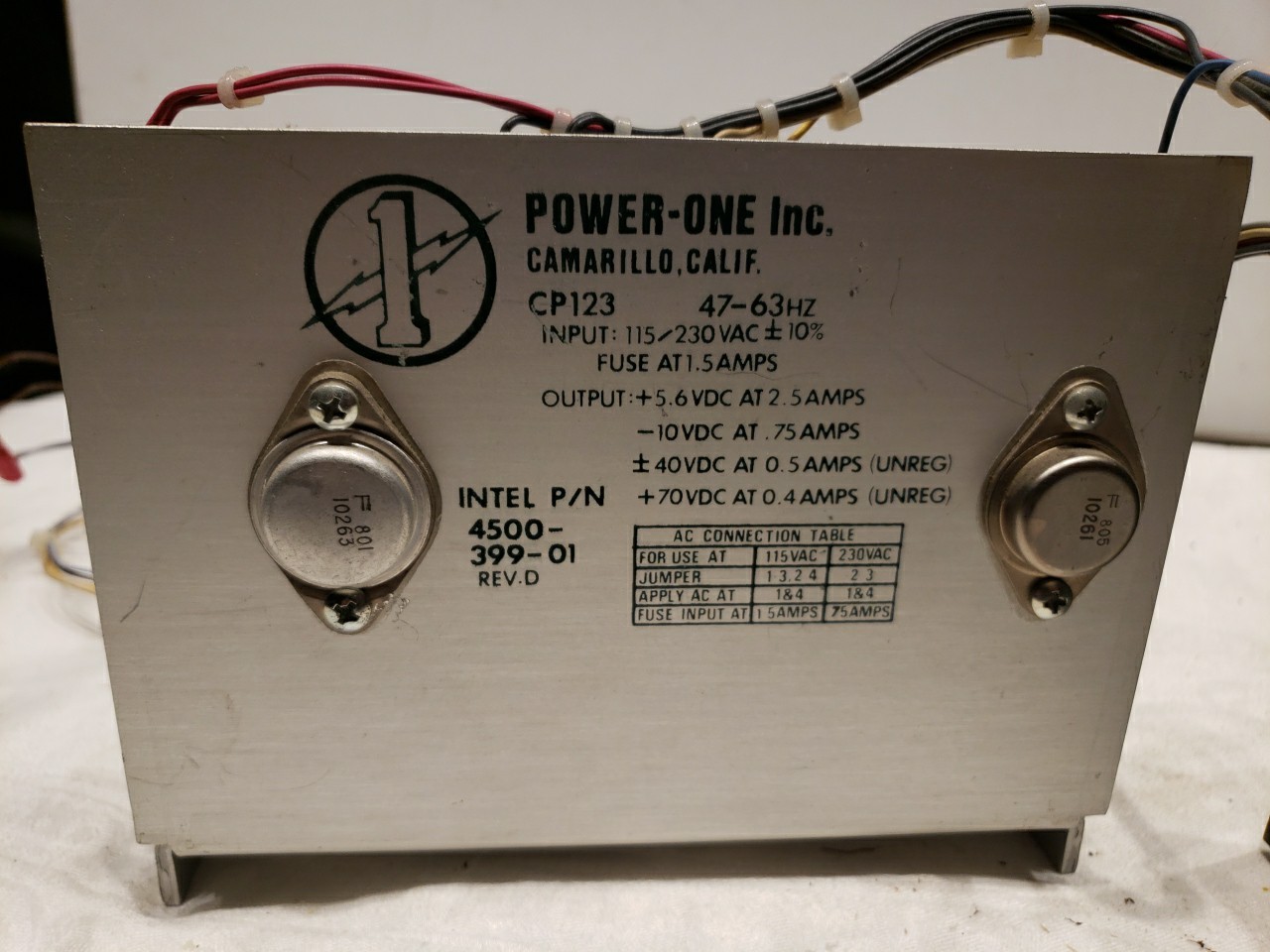 Power One Inc CP123 Power Supply Unit
