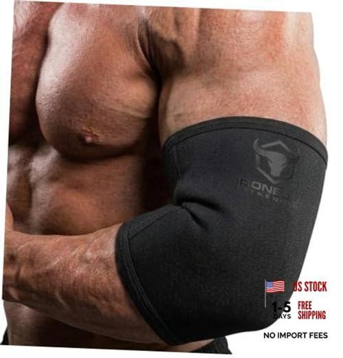 Elbow Sleeves 5mm (1 Pair) - High Performance Elbow Sleeve Large Black/Black