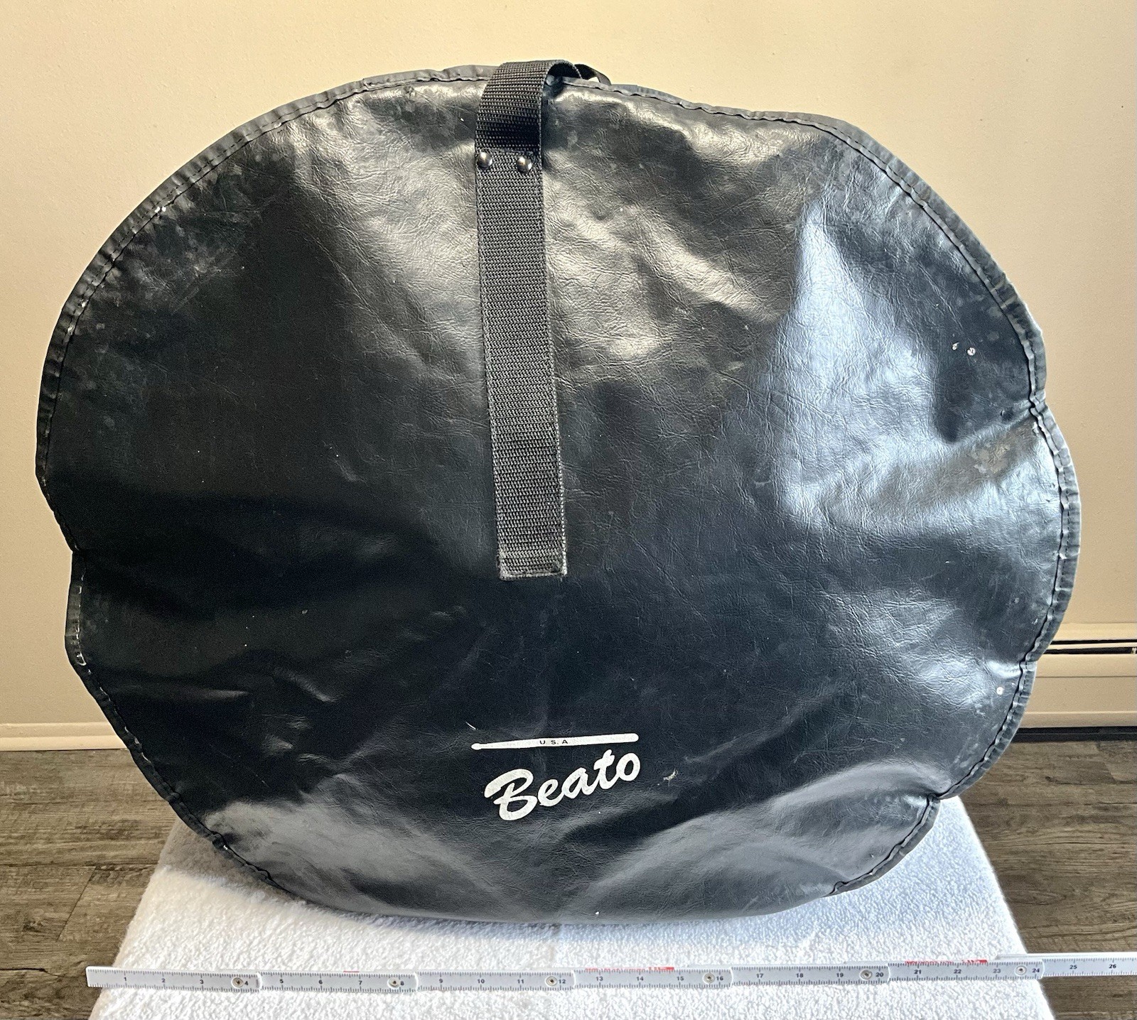 Beato USA 22”x18” Bass Drum Bag Padded Soft Case Black Vinyl