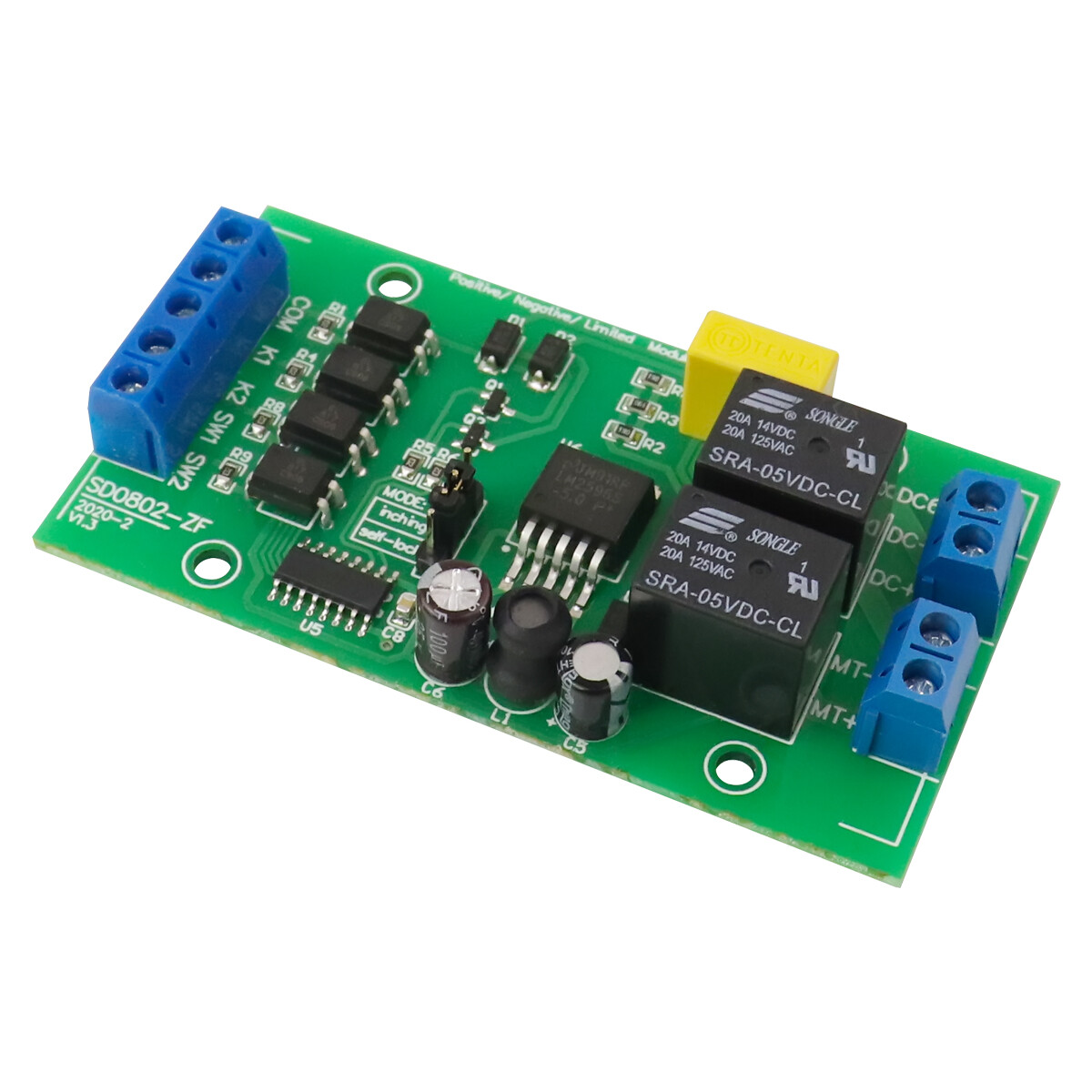 Limit DC Motor Controller 5V 12V 24V Forward Reverse Relay Driver Module Board