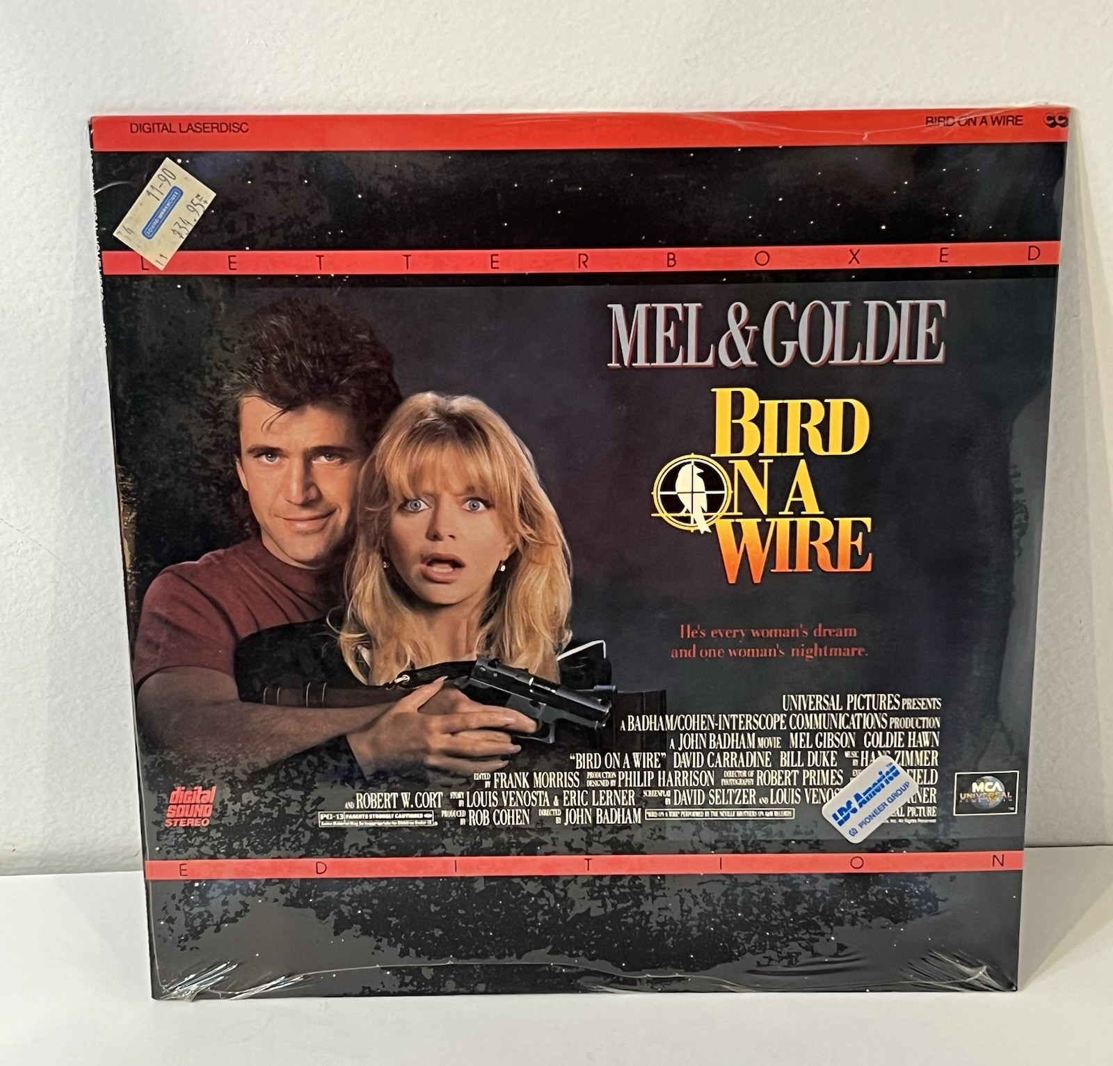 Bird on a Wire (Laserdisc, 1990) Letterboxed Mel Gibson Goldie Hawn New & Sealed