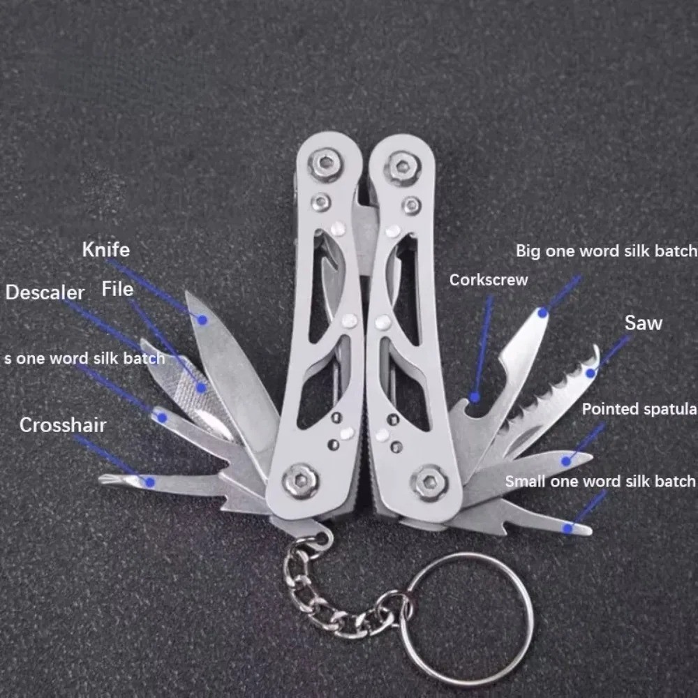 14-in-1 MINI Multitool Pliers Rugged & Practical Portable Pocket Camping Tools
