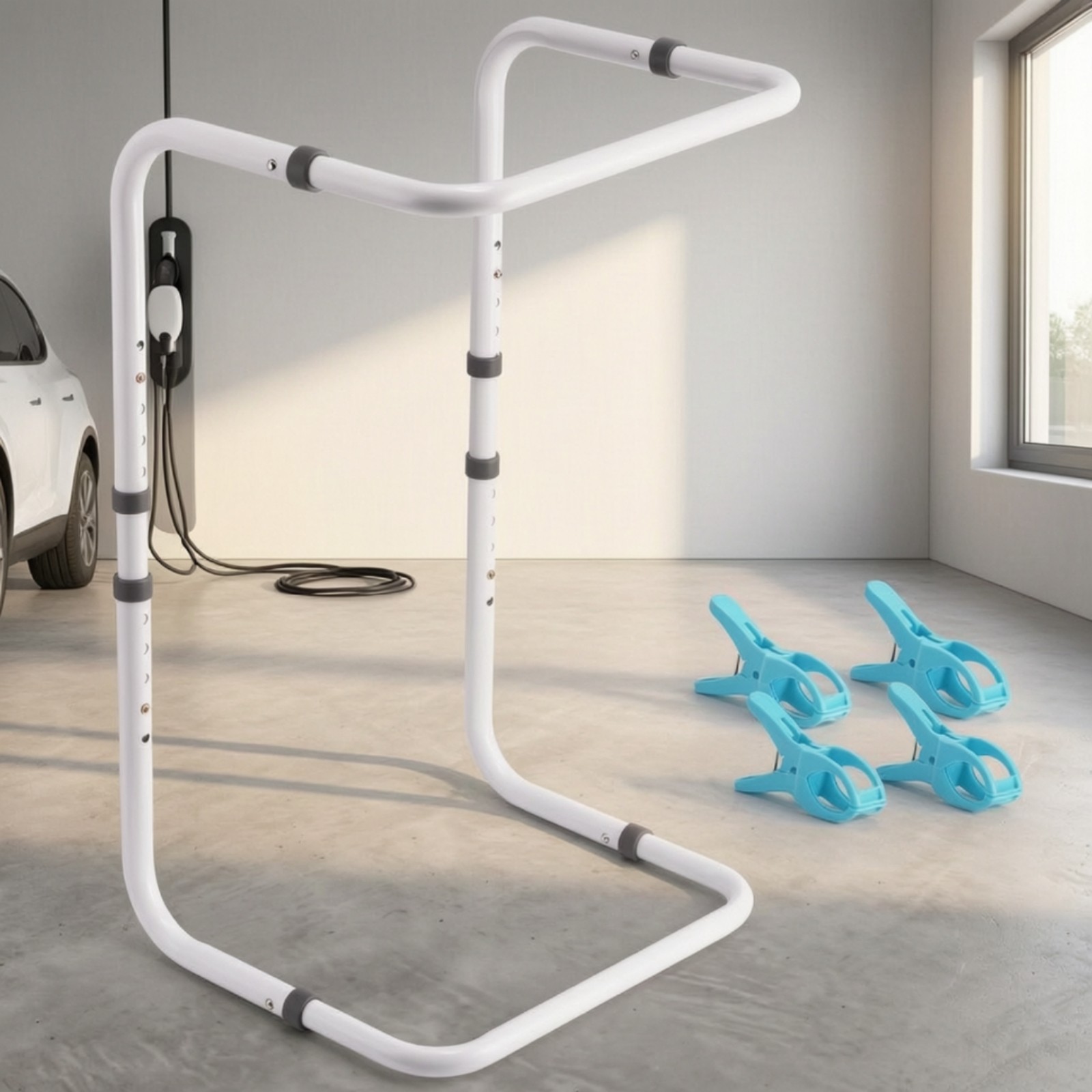 Blanket Lifter with Clips Height-Adjustable Blanket Lifter Sturdy for Guest