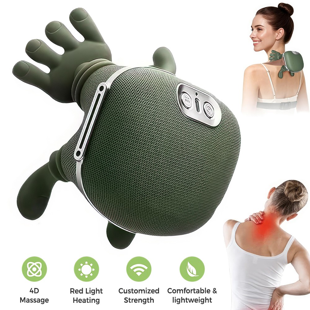 2026 Upgraded Neck Massager with Heat for Pain Relief deep Tissue,Shoulder Back