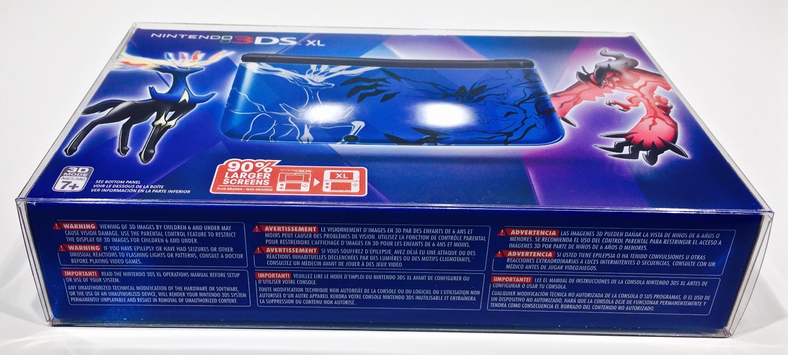 1 Box Protector Clear Cases For ORIGINAL NINTENDO 3DS XL. NTSC SIZE ONLY!