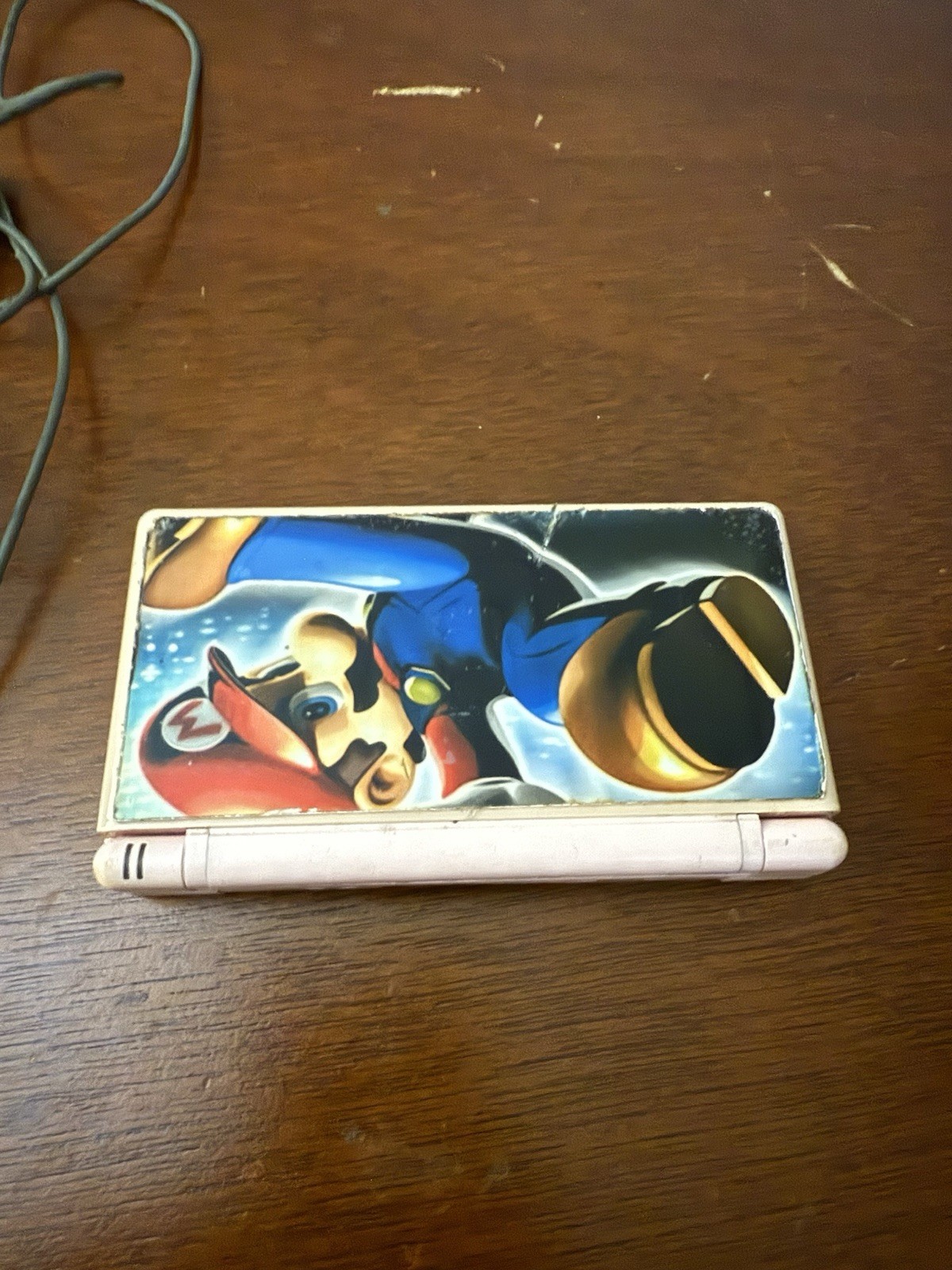 Nintendo DS Lite Handheld System Mario Skin  Tested & Working | Charger Included