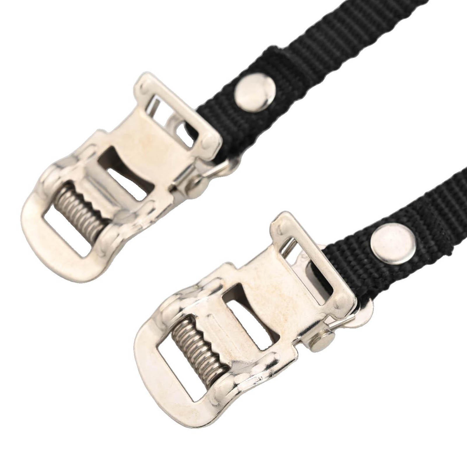 Adjustable Nylon Pedal Toe Straps for Exercise Bikes 2pcs Secure Reliable