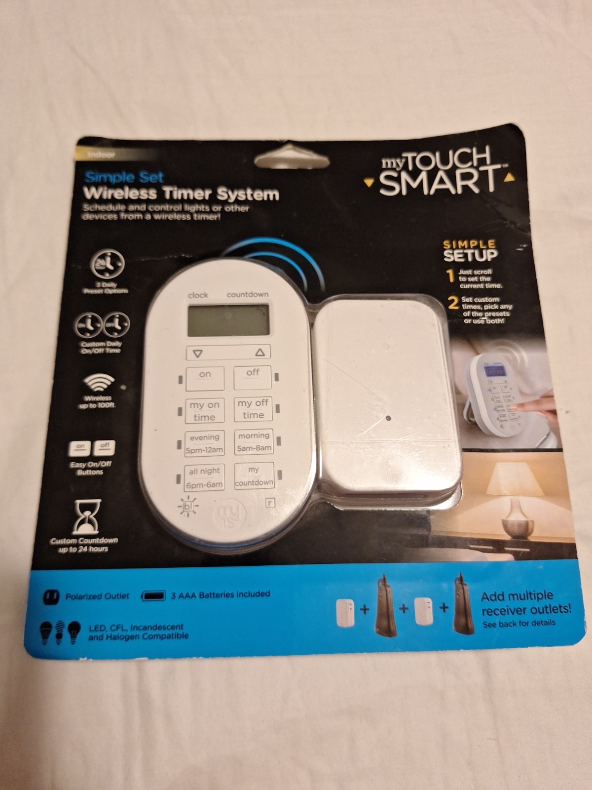 Mytouch Smart Simple Set Indoor Wireless Timer System #35166 ~ Brand New/Sealed