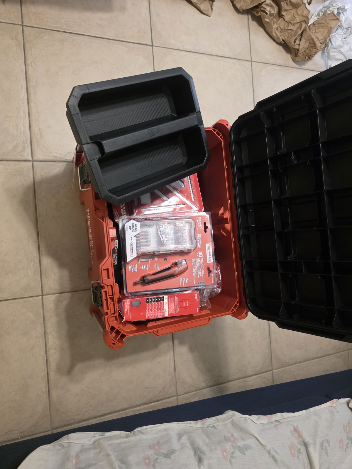 Milwaukee M18 Cordless 6 Tool/Packout, 12 accessories Combo Kit