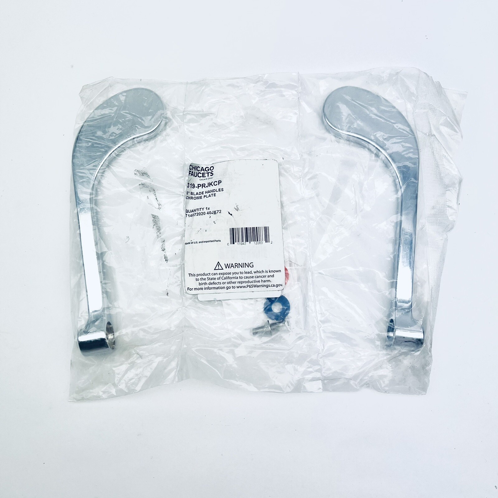 CHICAGO FAUCETS 319-PRJKCP 6" BLADE HADLES CHROME PLATE