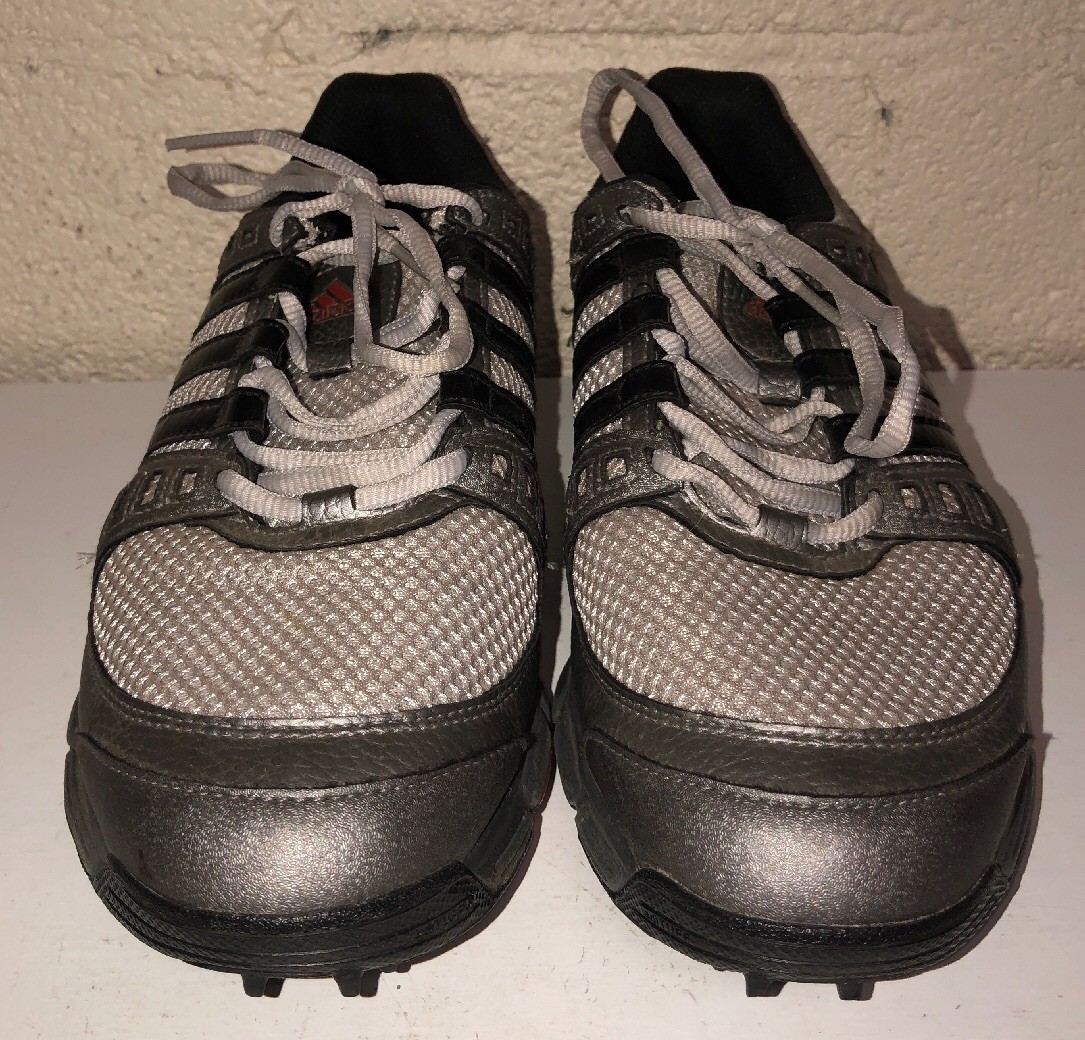 Adidas Mens Gray Lace Up Golf Shoes Size 8
