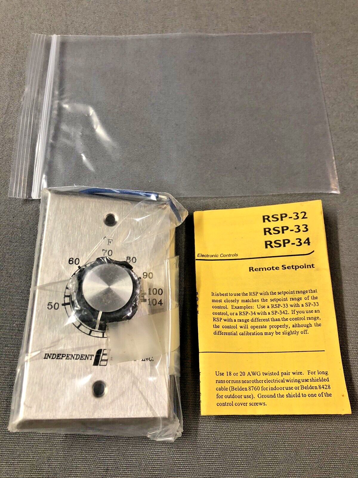 Goldline RSP-33 Remote Setpoint 40 to 104F - For SP-33 & SP-33D Temp. Controls