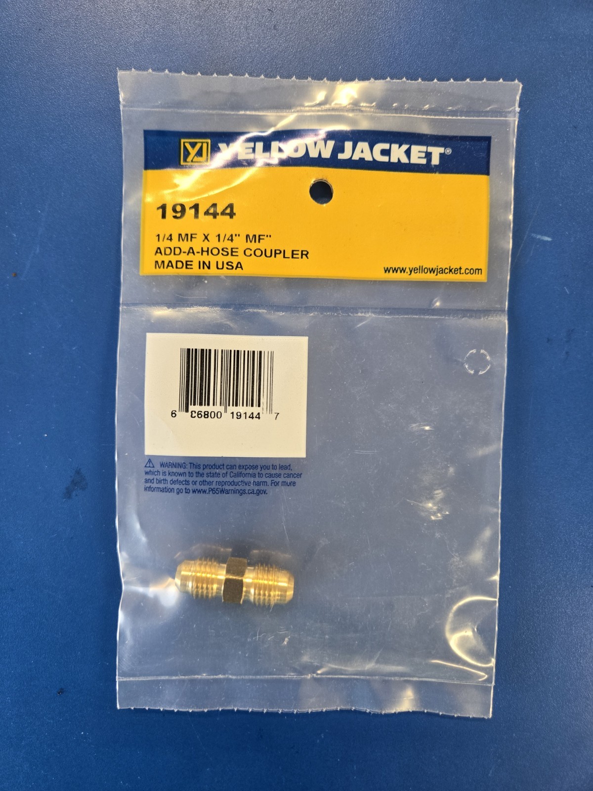 Yellow Jacket 'Add a Hose' 1/4"MF X 1/4"MF - 19144