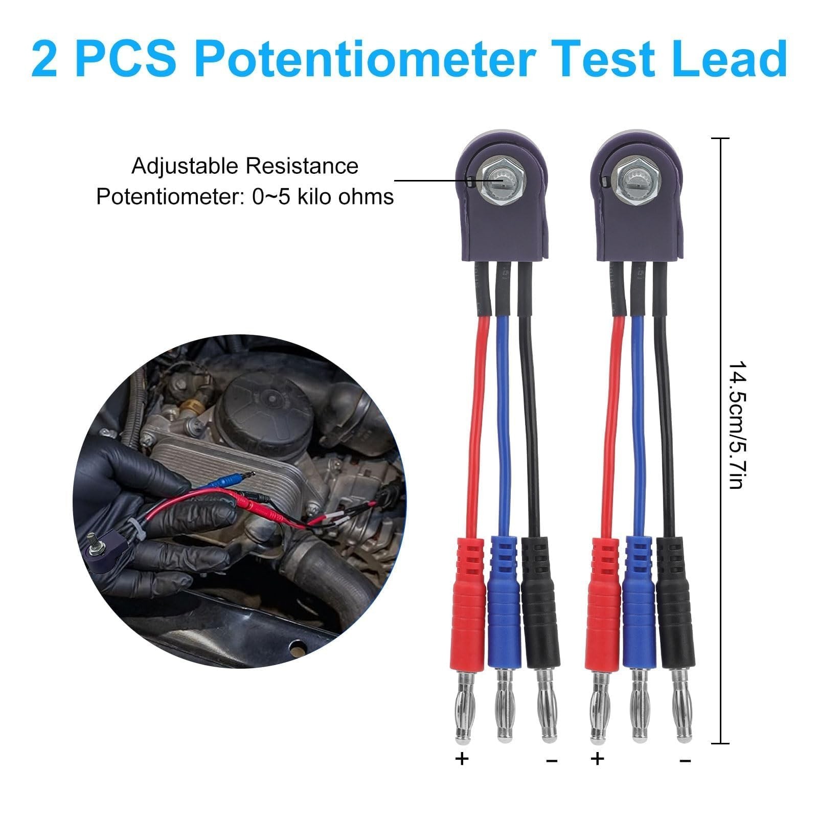 26PCS Multimeter Leads, Back Probe Kit, Multimeter Test Leads Kit with Alliga...