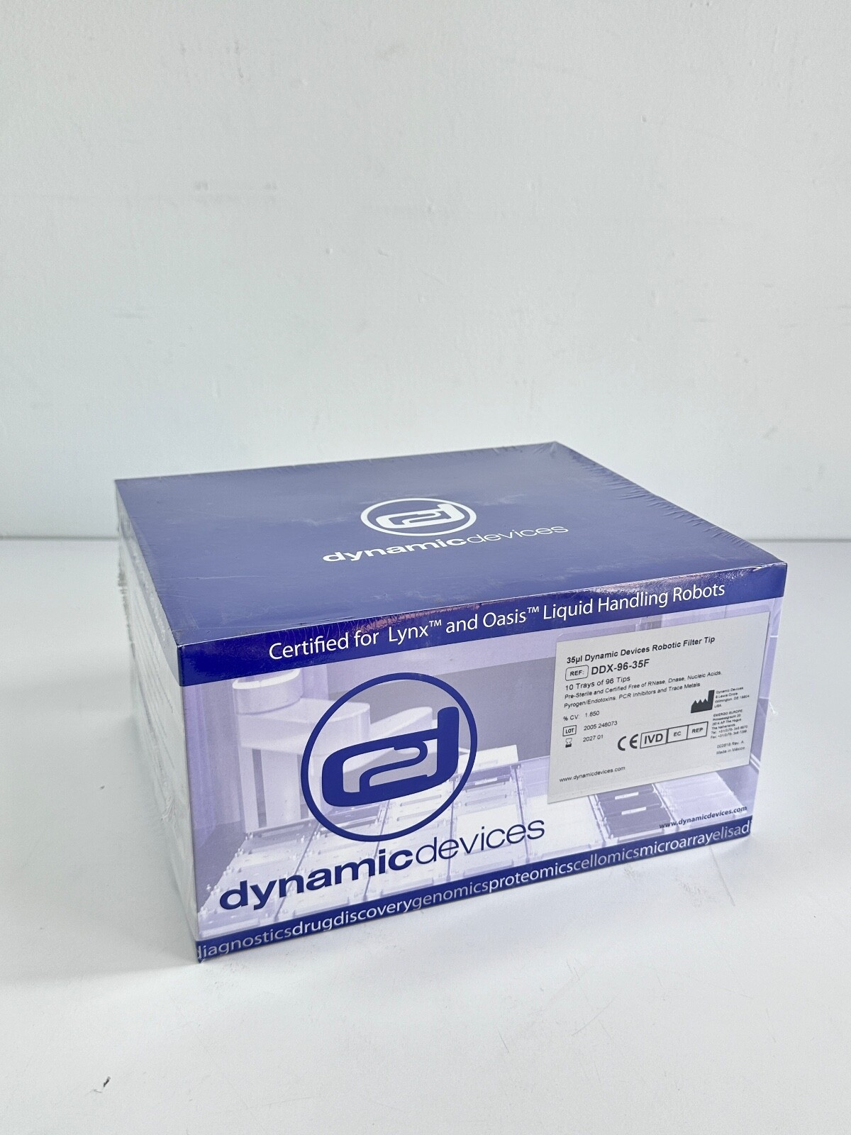 NEW Dynamic Devices 35ul Dynamic Devices Robotic Tip Non-Filtered DDX-96-35F