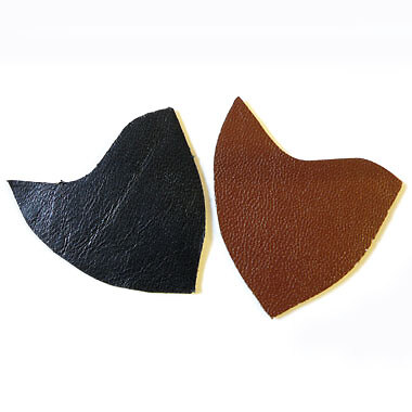 Leather remnant calfskin with adhesive film